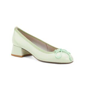BATIX sage Made In Italy Leather Ballet Flats